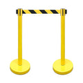 VIP Crowd Control Retractable Belt Stanchion Queue Safety Barrier Set by CrowdControlCenter