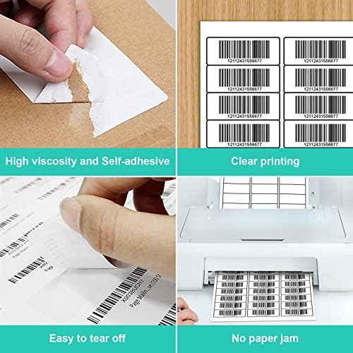 1" X 2-5/8" Address Labels 30 Per Sheet Sticker Paper for Laser and Inkjet Printers, 8.5"×11" White- 3000 Labels - Image 5