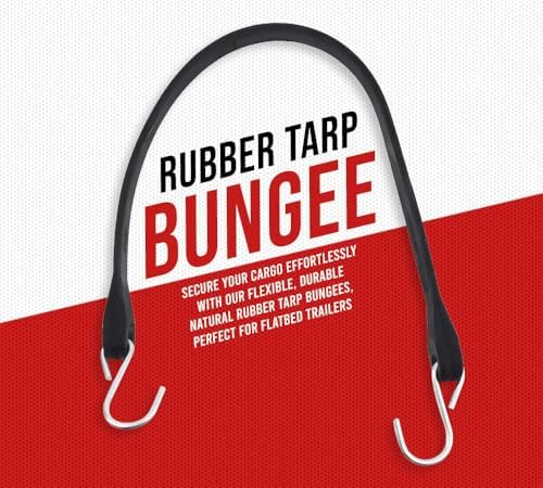 Mytee Products 31" EPDM Tarp Bungee Straps w/Crimped Hooks -50 Pack - Image 3