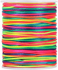 Tenn Well Satin Rattail Cord, 295 Feet 2mm Colorful Nylon String for Macrame Bracelets, Necklaces, Jewelry Making, Beading, Arts and Crafts, String Games by TennWell