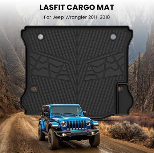 LASFIT Cargo Mat for Jeep Wrangler JK 2011-2018 4 Doors Without Subwoofer - Image 2
