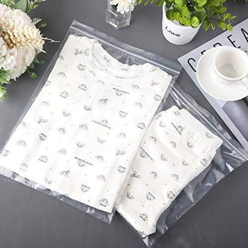 Zonon 100 Pcs Clear Reclosable Zipper Storage Bags Resealable Poly Bag, S - Image 6