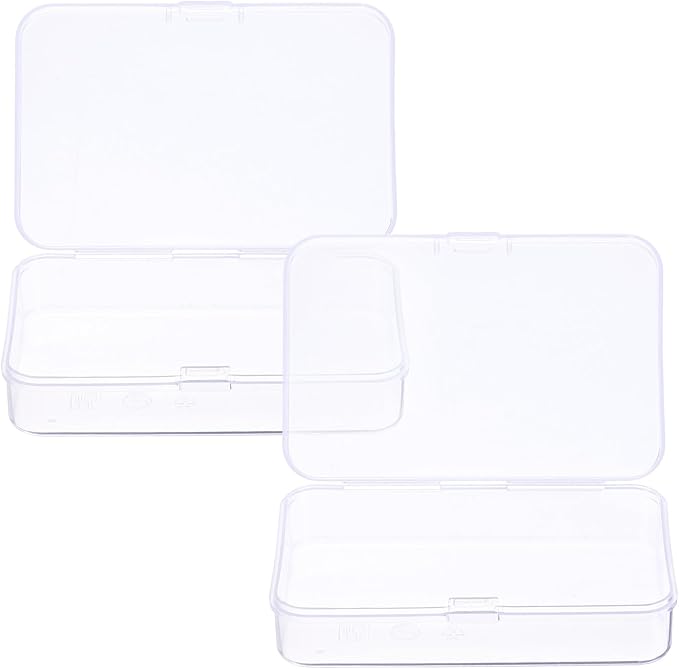 HARFINGTON 2pcs Component Storage Box 3.35" PP Electronic Organizer Box by HARFINGTON