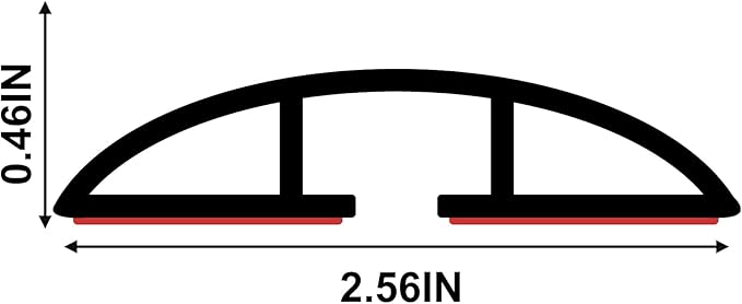 6.5Ft Floor Cord Cover Silicone Cable Protector Easy to Install Wire Organizer - Image 2