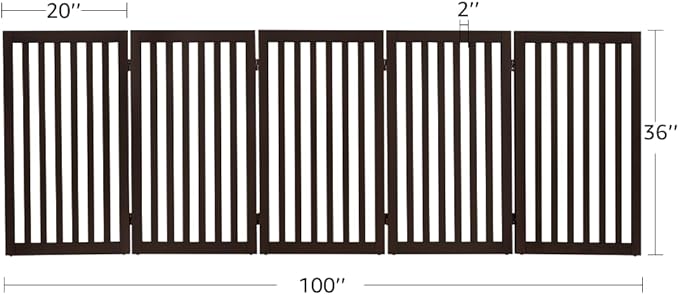 unipaws 36”H Free Standing Pet Gate - Image 7