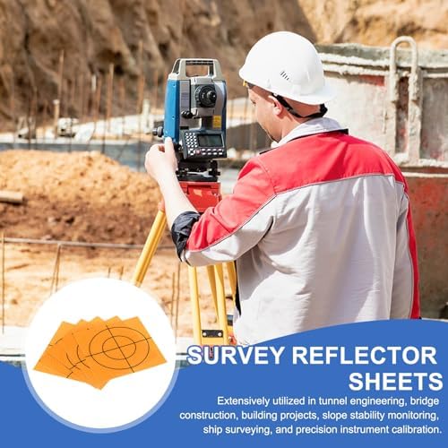 PATIKIL Survey Reflector Target Self-Adhesive Reflective Sheet Target Mark Tape, Suit for Ship Inspection - Image 5