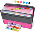 Sooez Accordion File Organizer with Zipper, 12 Pocket Expanding File Folder by Sooez