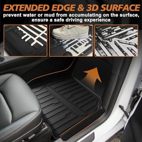 TripleAliners 10PCS Floor Mats Full Set for 2025 2026 Tesla Model Y Juniper - Image 4