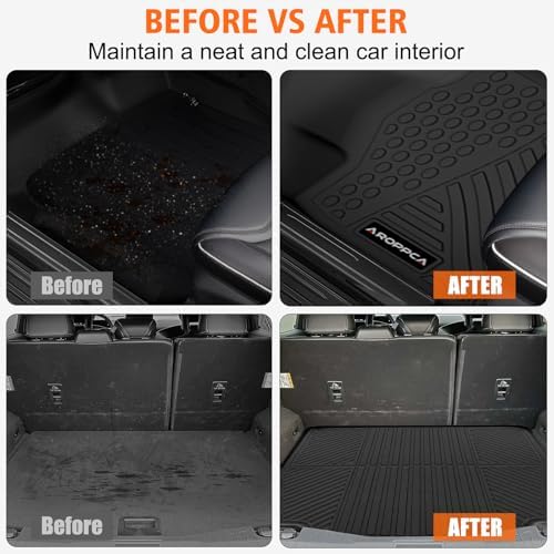 All Weather Floor Mats Cargo Liner for Chevy Malibu 2016-2023 2024 2025 - Image 5