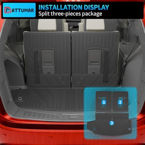 Cargo Liner & Backrest Mats for 2016-2026 Dodge Durango 6&7 Seater - Image 6