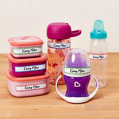 Avery(R) Durable Labels for Kids' Gear, 5/8" x 3-1/2", Assorted Border Colors, Water-Resistant, 35 Rectangle Labels Total (Pack of 2) - Image 7