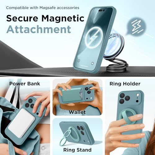 GolbinBox Magnetic for iPhone 18 Pro Max Case/17 Pro Max Case, Wave Green - Image 3