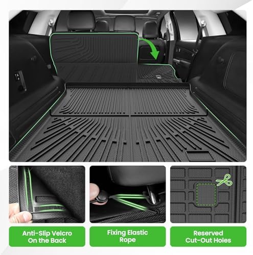 Cargo Liner for Ford Edge 2007-2014/Lincoln MKX 2007-2015, All Weather Cargo Mats for Edge Accessories, Heavy Duty TPE Trunk Mat, Car Accessories - Image 3