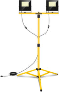 24000 Lumen Work Lights with Stand, 2 Adjustable Head LED Work Light with by TEXTHELL