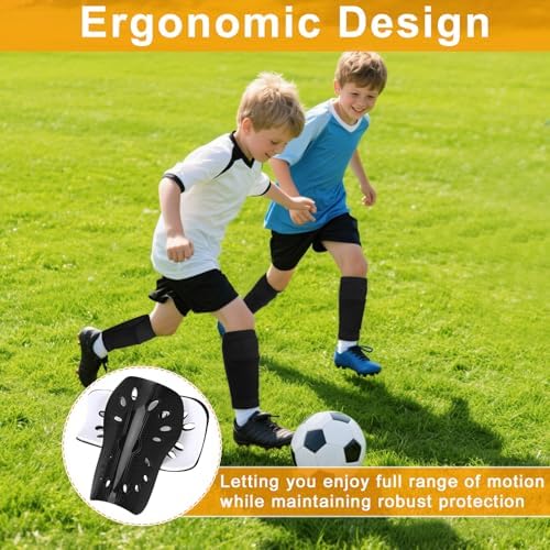 2 Pairs Shin Guards Soccer for Kids,Shin Pads Extra Lightweight Breathable Slide in Shin Guard for Football Training Match Outdoor Activities Protective Slip-in Shin Guards for Boys Girls - Image 5