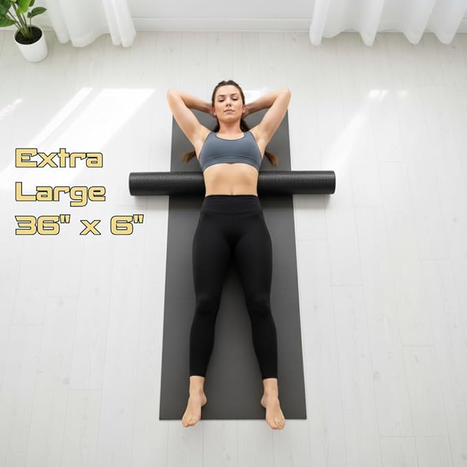 Fitizen Foam Roller – Muscle Massage Rehab Stiff Back Pain Physical Therapy - Image 3