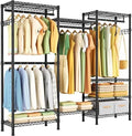 Golpart Heavy Duty Clothes Rack Metal Wardrobe with Adjustable Wire Shelves by Golpart