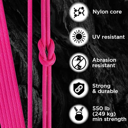 Paracord Rope 550 lb 4mm – Parachute Cord – Utility Camping Rope - Image 3