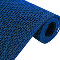 Drainage Non Slip Floor Mats Wet Area Commercial Mesh Rubber Flooring Mat Garage Pools Restaurant Bathroom Patio Outdoor Indoor Drain Splash Rug Mat,Blue,1.2×1M/4×3.3FT by WLWLEOFLOORMAT