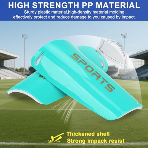 Kids Soccer Shin Guards 2 Pairs Slip-in Youth Shin Pads for Boys Girls, Lightweight PP+EVA Soccer Protective Gear Fits with Shin Guard Sleeves(not Included), Toddler to Teen Sizes Multiple Colors - Image 3