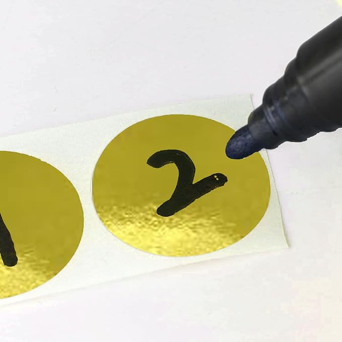 SHYGO® 1“ Gold Circle Dot Stickers Color Coding Labels - Image 3