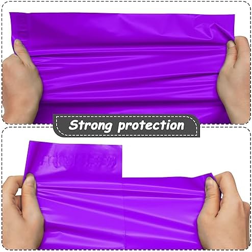 JinRuiKJ Poly Mailers 10x13 Inch, 200 Pcs Shipping Bags, Purple - Image 4
