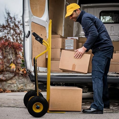 Stanley Steel Hand Truck-250 kg, SXWTC-HT524, Yellow - Image 7