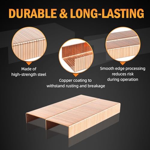 3515 16 Gauge Copper-Coated Carton Closing Staples, 2000PCS/BOX - Image 2