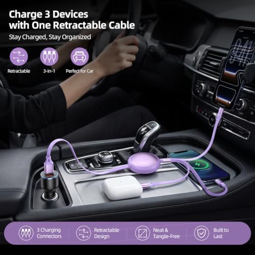 3 in 1 Multi Charging Cable, 2 Pack 4FT Charging Cords for Multiple Devices - Image 4