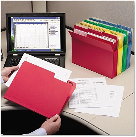 Smead File Pocket, Straight-Cut Tab, 3-1/2" Expansion, Letter Size, Assorted Colors, 5 per Pack (73892) - Image 4