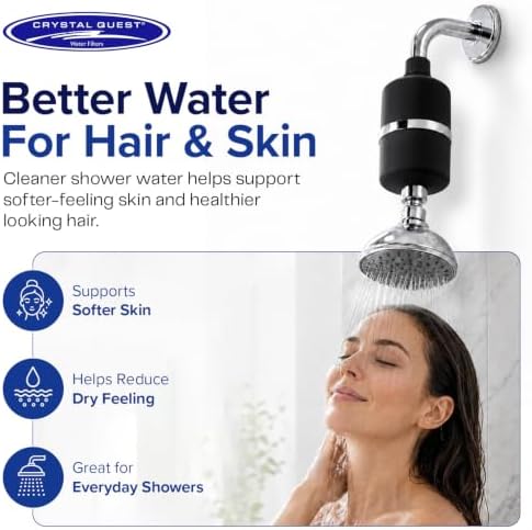 Crystal Quest Shower Filter, Removes 99% Chlorine, Chloramines & VOCs - Image 3