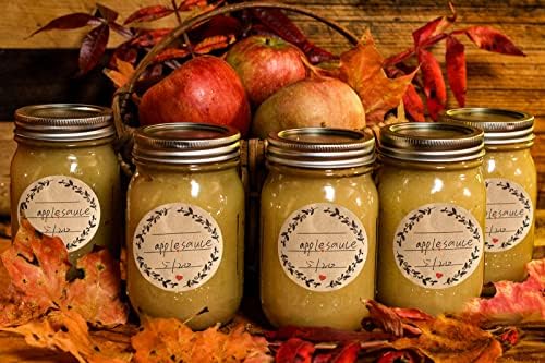 500pcs 2" Label Stickers for Jars and Lids, Wreath Design with 3 Lines for Writing, Kraft Sticker Labels Pantry Labels, Mason Jar Labels Canning Labels Bottle Labels - Image 6