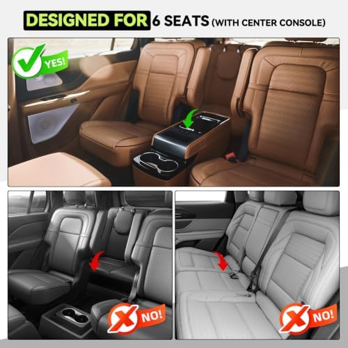 All Weather TPE Floor Mat Set for 2020-2027 Lincoln Aviator 6 Seat - Image 3