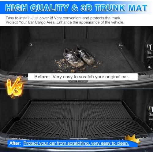 Macan Cargo mat - Trunk Mat for Porsche Macan 2014-2026, All Weather Trunk Mat for Macan Accessories, Heavy Duty Rubber Mats, Car Accessories - Image 6