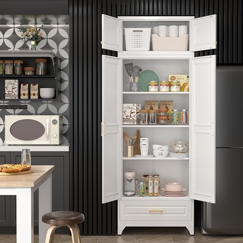 SteeLoong 90" Metal Storage Cabinet with Doors and 3 Adjustable Shelves - Image 3