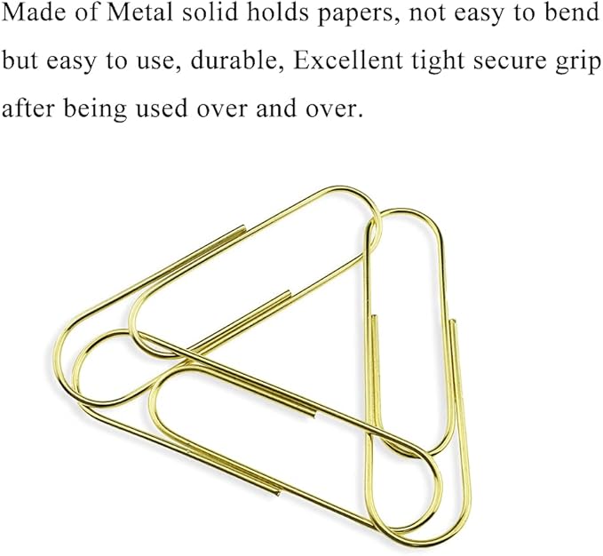 HAHIYO Paper Clips Sturdy 4 inches Length 14 Pack Paperclips Heavy Duty Tight - Image 4
