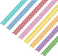 120 Pack Plastic Spiral Binding Coils Binder Binding Spirals Rings Multi Size Spiral Binding Wire Combs Spines Coils, 4:1 Pitch (5/16 Inch,Multicolor) by SIMPLIPLEX