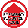 Mighty Line 24" Emergency Evacuation Route Floor Sign Sticker, Heavy-Duty by MightyLine