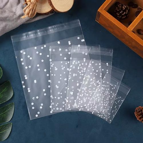 Morepack 5.5x5.5 Inch Cookie Bags Self Sealing Cellophane Bags 200 Pcs - Image 6