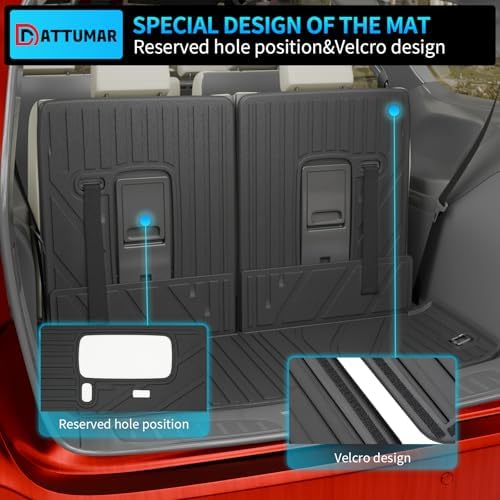 Cargo Liner & Backrest Mats for 2016-2026 Dodge Durango 6&7 Seater - Image 4