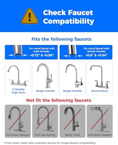 Waterdrop FC-02 Alkaline Water Filter for Sink Faucet, Filter Life Reminder - Image 3