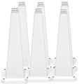 BESEA 6 Pack 28" Bright White Traffic Safety Cones by BeSea
