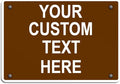 Aluminum Weatherproof Metal Sign Multiple Sizes Custom Personalized Text Here by Unknown
