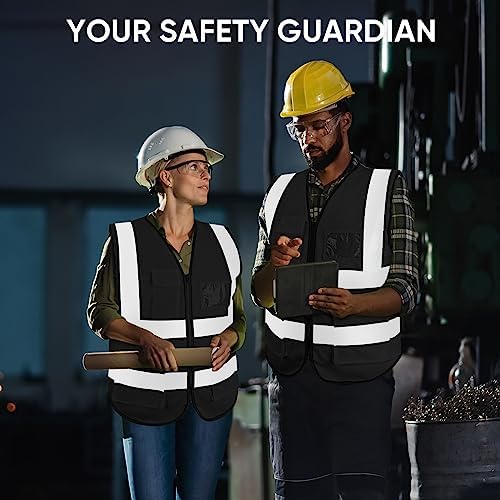 TICONN High Visibility Reflective Safety Vest for Men & Women, ANSI Class 2 - Image 6