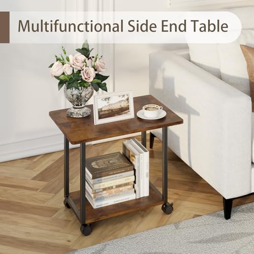 MARTY 22"x15.75" Large Printer Stand Under Desk, Rolling Cart Printer Table - Image 3