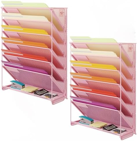 Kuntine.B Wall File Organizer Office Hanging Magazine Holder Wall File Organizer for Office Home by KuntineB