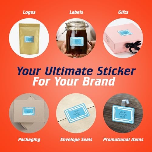 Custom Vinyl Stickers Your Image, Text, Design, Logo. Waterproof Personalized Business Labels Packaging, Bottles, Jars, Candles, Handmade. Dishwasher Safe, UV Protected, 30+ Designs Swirls, 6x4 - Image 5