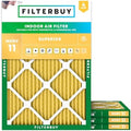 Filterbuy 21.5x23.25x1 Air Filter MERV 11 Pet & Allergy Defense (4-Pack) by Filterbuy