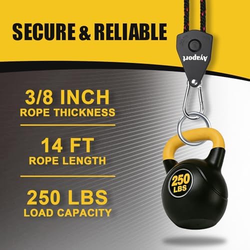 Ayaport Adjustable Rope Tie Down, 3/8" Grow Light Hanger, 4 Pack - Image 3