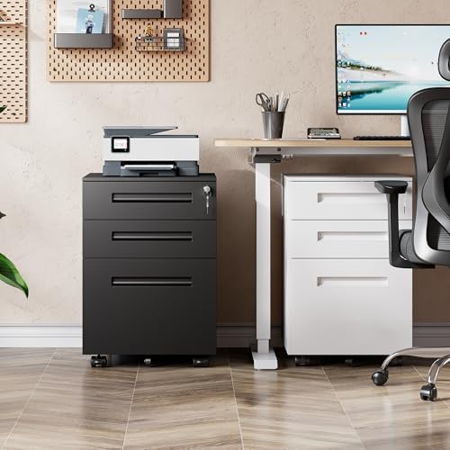 DEVAISE 3 Drawer Mobile File Cabinet, Fully Assembled Except Casters - Image 2